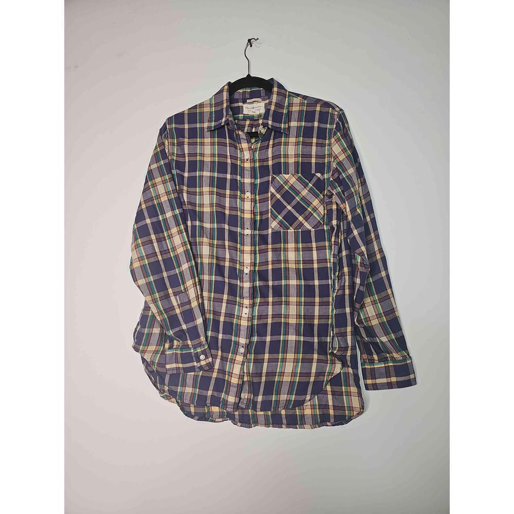 Denim Supply RL Boyfriend Plaid Button Down Shirt Womens Medium Casual